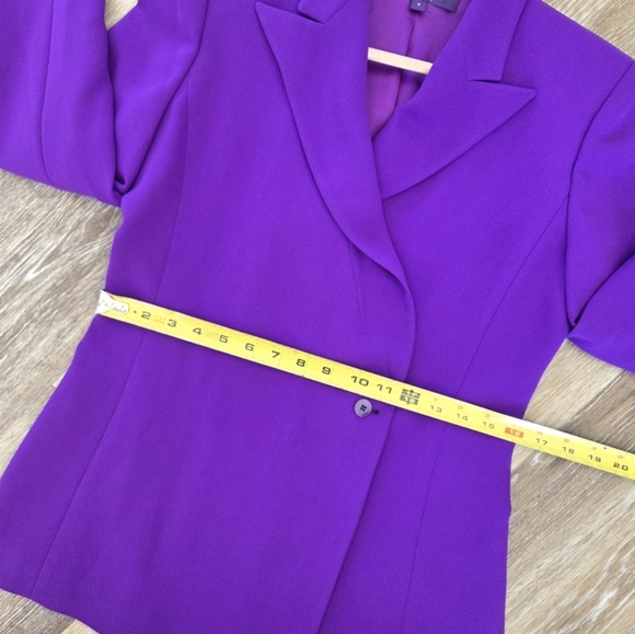 Ralph Lauren Purple Label Womens Side Button Blazer Purple Made In Italy Classic - Picture 15 of 16